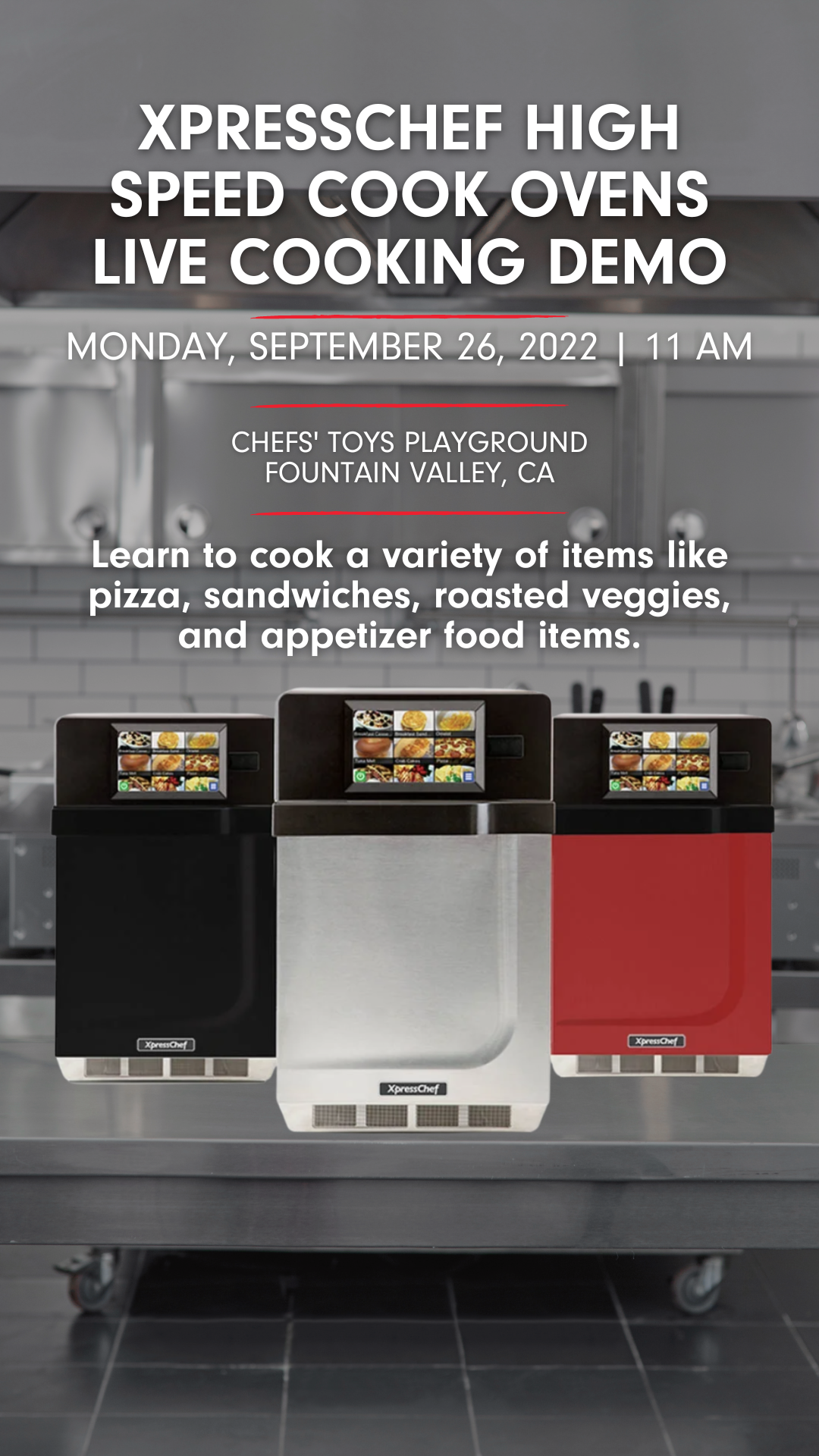 ACP Live Cooking Demo Chefs' Toys