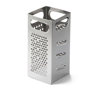 Tablecraft 4-Sided Stainless Steel Grater Case