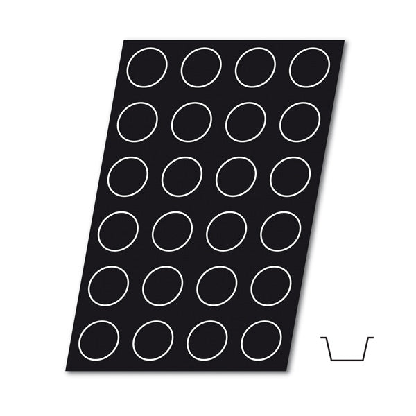 Flexipan FLX03051 Muffins Mold, Sheet of 24, 2-3/4