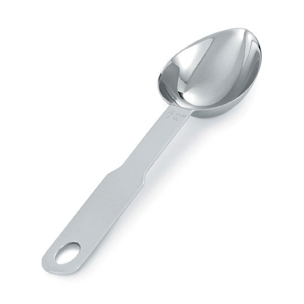 1/8-cup oval heavy-duty stainless steel measuring scoop, Vollrath 47055