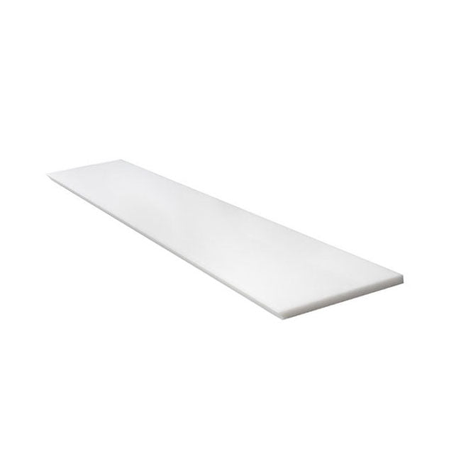 Commercial Plastic Cutting Board, NSF - 18 x 12 x 0.5 inch (White)