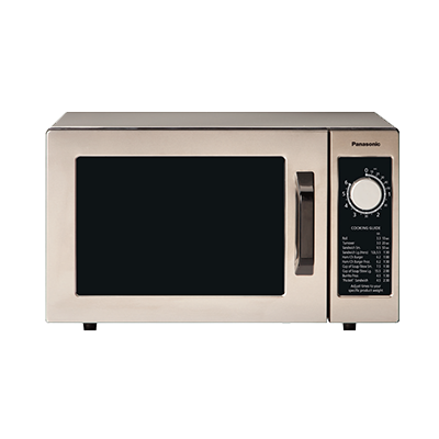 Panasonic NE-1025F Microwave Oven, Compact, Dial Timer, S/S, 1000 Watt