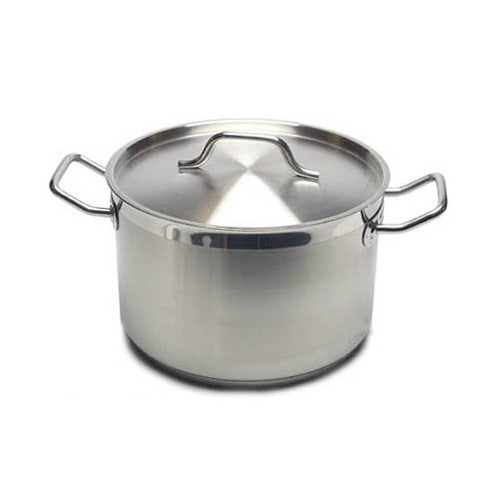 Update International SPS-12 - 12 Qt - Induction Ready Stainless Steel Stock  Pot w/Cover