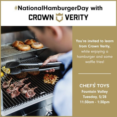 National Hamburger Day with Crown Verity