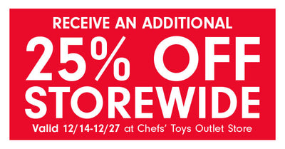 Outlet Store Promo - Great Holiday Gift Ideas + 25% OFF Storewide