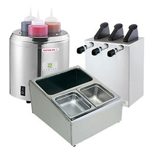 Condiment Holders, Dispensers and Pumps