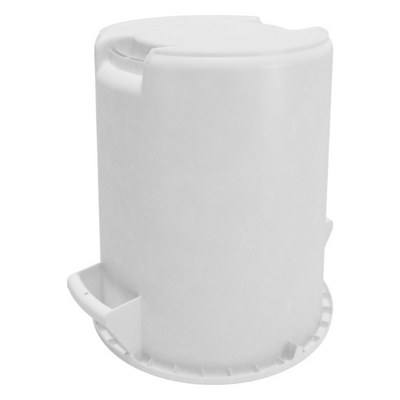 Carlisle 84104402 Bronco Round Waste Bin / Food Container, White, 44 gal.