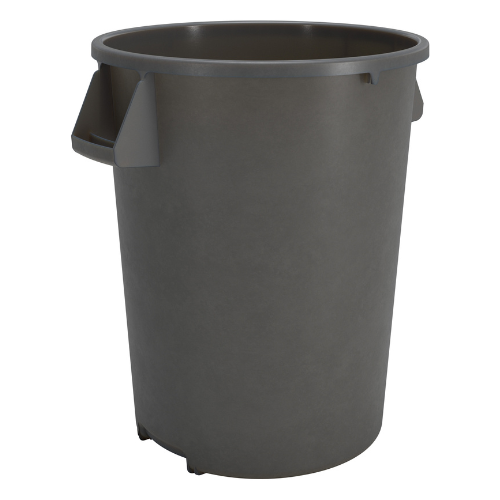 Carlisle 84105523 Bronco Round Waste Bin / Food Container, Gray, 55 ga ...