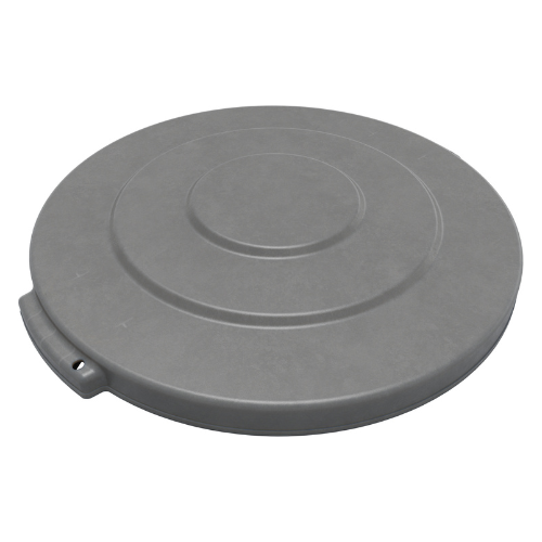 Carlisle 84104523 Bronco Round Waste Trash Can Lid, Gray, 44 gal.