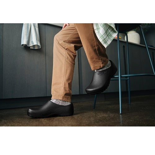 Birkenstock Profi-Birki Shoe, Polyurethane, Black, Men&