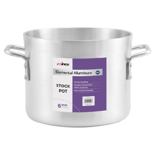 Winco Elemental Stock Pot, Aluminum, 16 qt.