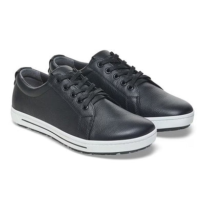 Birkenstock QO500 Sneaker, Black Leather with Black Laces, Women's 6-6.5