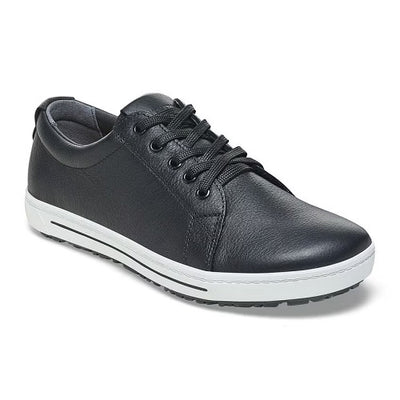 Birkenstock QO500 Sneaker, Black Leather with Black Laces, Women's 6-6.5