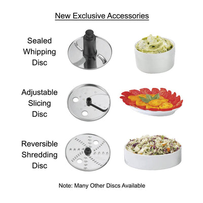 Waring WFP14SC Combination Bowl Cutter Mixer and Continuous-Feed w/ Patented Liquilock Seal System, 3.5 qt.