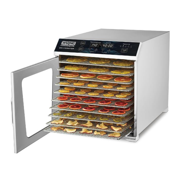 Waring WDH10 Commercial Food Dehydrator, 10 trays
