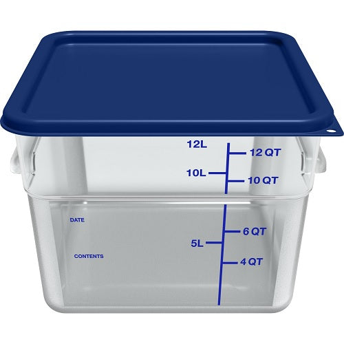 Carlisle 1197260 Squares Container Lid for 12, 18 or 22 qt. Containers, Blue