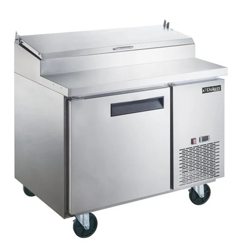 Dukers DPP44-6-S1 Single Door Pizza Prep Table Refrigerator, 44" x 31-1/2"
