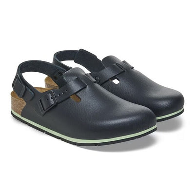 Birkenstock Tokio Pro Clog, Black Leather, Women's 7-7.5, Narrow