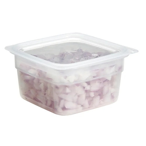 Cambro HFSFSPROPP190 CamSquare FreshPro Food Container, 1/2 qt., Translucent