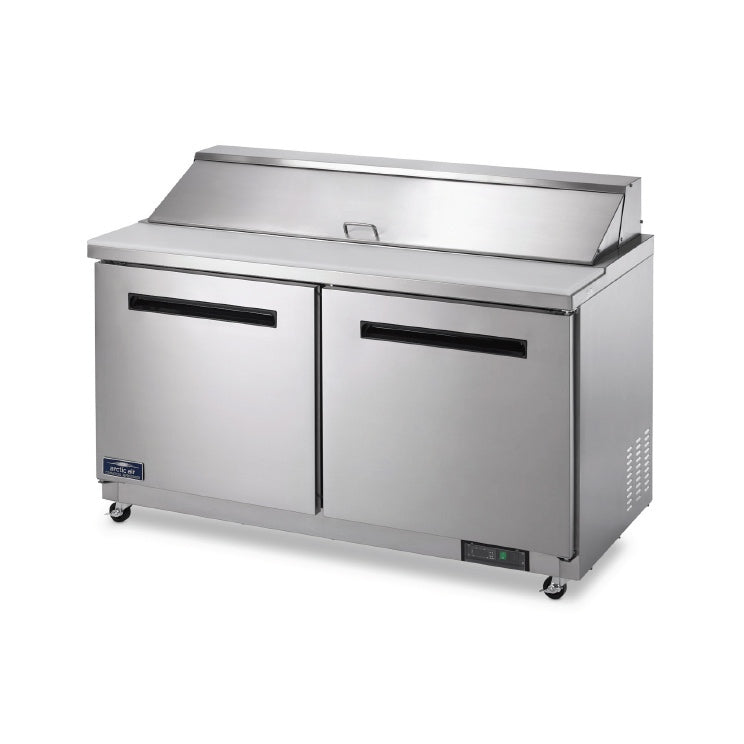 Arctic Air AMT60R Mega-Top Sandwich / Salad Prep Table, Two-Section, 60"