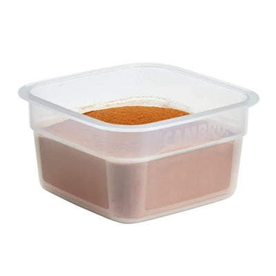 Cambro 1SFSPROPP190 CamSquare FreshPro Food Container, 1 Quart, Translucent