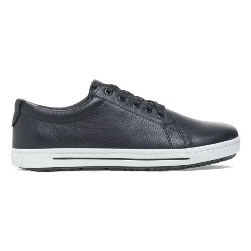 Birkenstock QO500 Sneaker, Black Leather with Black Laces, Women&