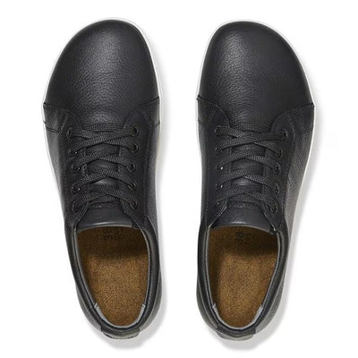 Birkenstock QO500 Sneaker, Black Leather with Black Laces, Women's 11-11.5 / Men's 9-9.5