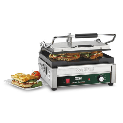 Waring WFG250 Panini Grill w/ Flat Plates, 120V