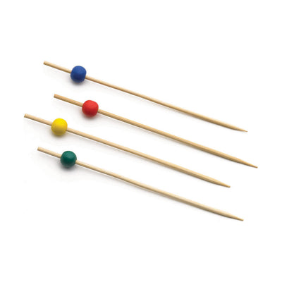Tablecraft BAMBA45 Assorted Ball Picks, 4-1/2", Pack of 100