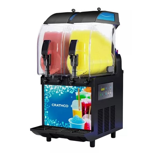 Grindmaster Crathco I-PRO 2E W/ LIGHT Frozen Granita Dispenser with Light Panel, Countertop, Two 2.9 Gallon Bowls
