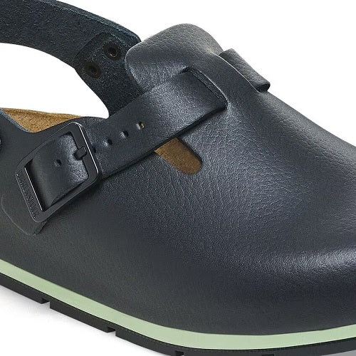 Birkenstock. Tokio Professional Clog. Narrow. Black Leather. Birkenstock Tokio Pro - Black Leather main image 2