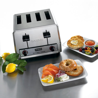 Waring WCT800 Heavy-Duty 4-Slot Commercial Toaster, 120v