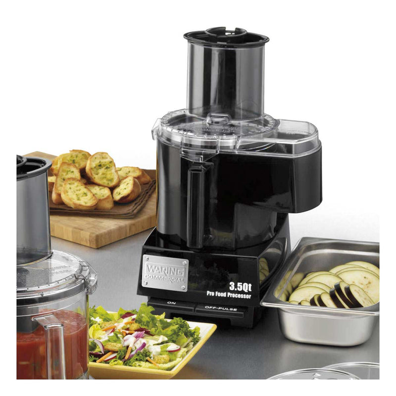 Waring WFP14SC Combination Bowl Cutter Mixer and Continuous-Feed w/ Patented Liquilock Seal System, 3.5 qt.