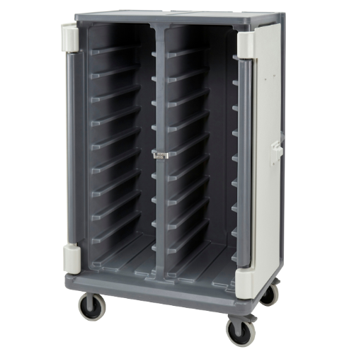Cambro MDC1520T20 Meal Delivery Cart, Tall Profile, 20 Trays, Granite Gray