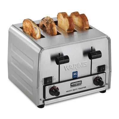 Waring WCT850RC 4-Slice Heavy-Duty Switchable Bagel/Toast Toaster, 120V