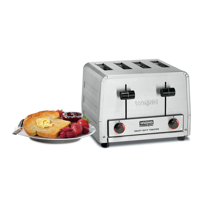 Waring WCT800 Heavy-Duty 4-Slot Commercial Toaster, 120v