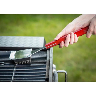 Tablecraft BBQWBR Grill Brush, 18" Heavy Duty Stainless Steel with Wood Handle