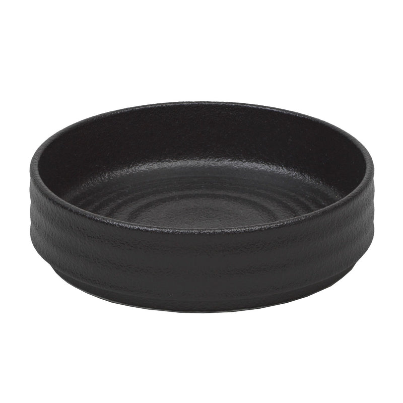 Ariane 300201 Artisan Stackable Bowl, Black, 10 oz., Case of 4