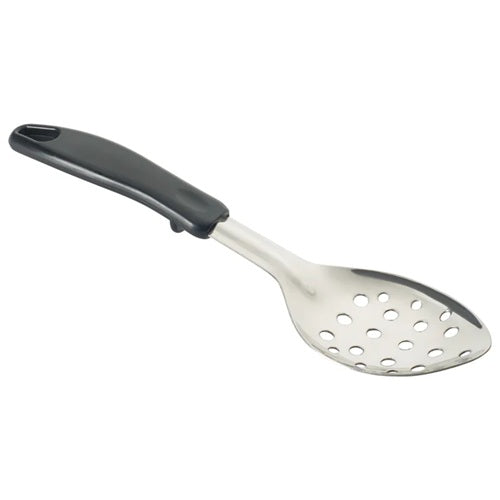 Perforated 11" Basting Spoon w/ Black Easy Grip Handle, Heat-Resistant up to 320 Degrees F