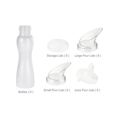 GET SDB-32-6 Salad Dressing Bottle Set, 32 oz., Case of 6 Sets