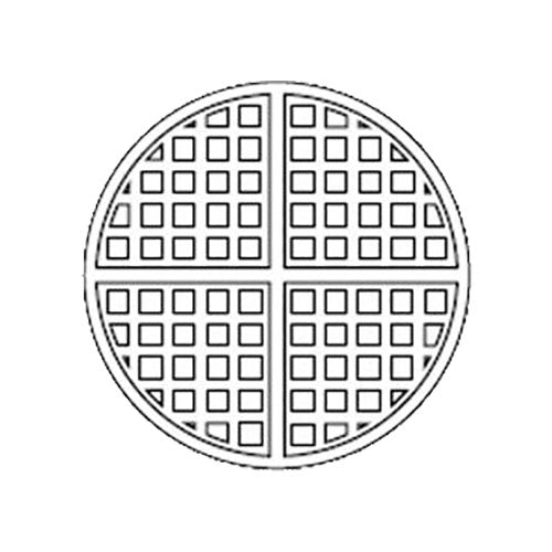 Equipex GES75/1 Sodir Single Round Waffle Baker, 120v