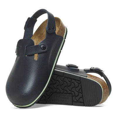 Birkenstock Tokio Pro Clog, Black Leather, Women's 7-7.5, Narrow