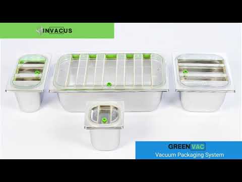 GreenVAC GV100-GN1/1 Vacuum Packaging System, 1/1 Size, 4" Deep