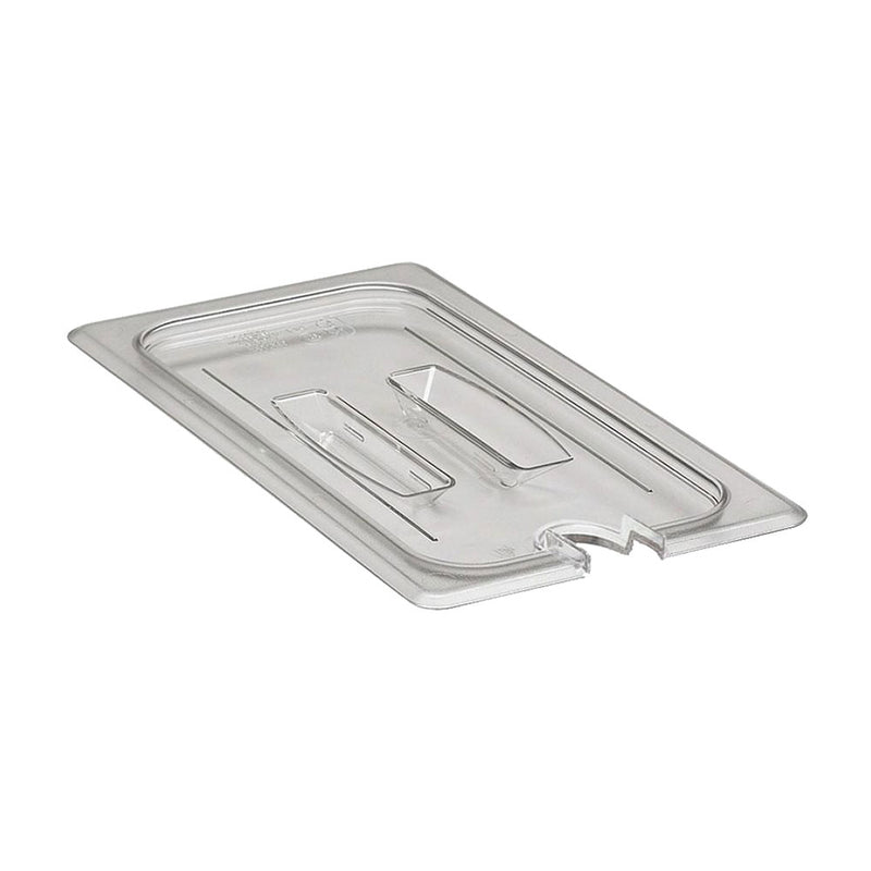 Cambro 30CWCHN135 Camwear Notched FAood Pan Lid w/ Handle, Clear, 1/3 Size