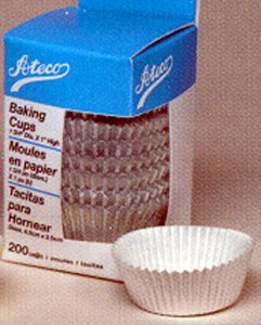 Ateco 6432 Silver Foil Baking Cups, 2" x 1-1/4", Pack of 200
