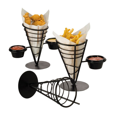 American Metalcraft FBC92 Ironworks Conical French Fry Basket, 9-3/8"