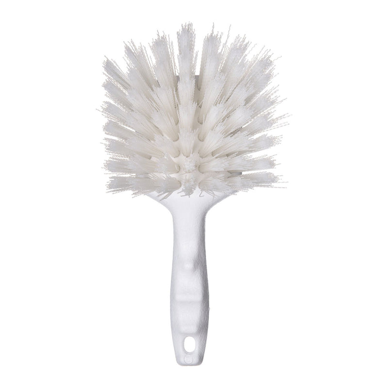 Carlisle 4054102 Flo-Pac Utility Scrub Brush, White, 8"