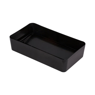 Carlisle 34202403 TrimLine Rectangle Swing Top Waste Container Trash Can Lid, Black