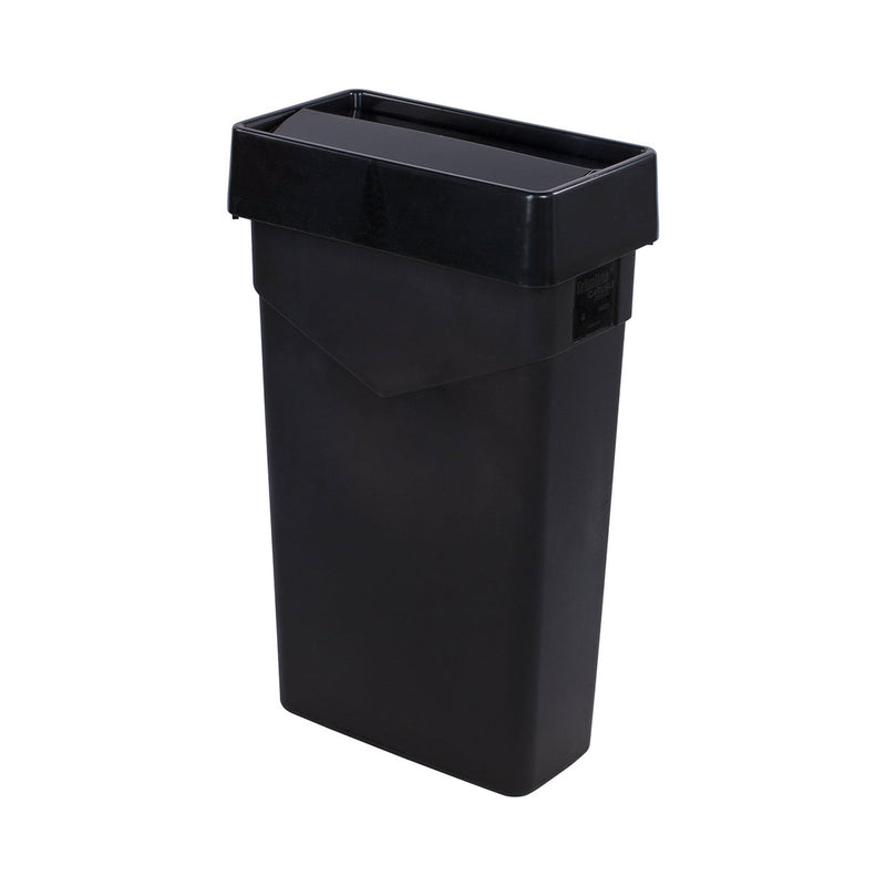 Carlisle 34202403 TrimLine Rectangle Swing Top Waste Container Trash Can Lid, Black