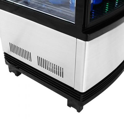 Turbo Air CRT-77-2R-N Diamond Glass Refrigerated Countertop Merchandiser, 17"
